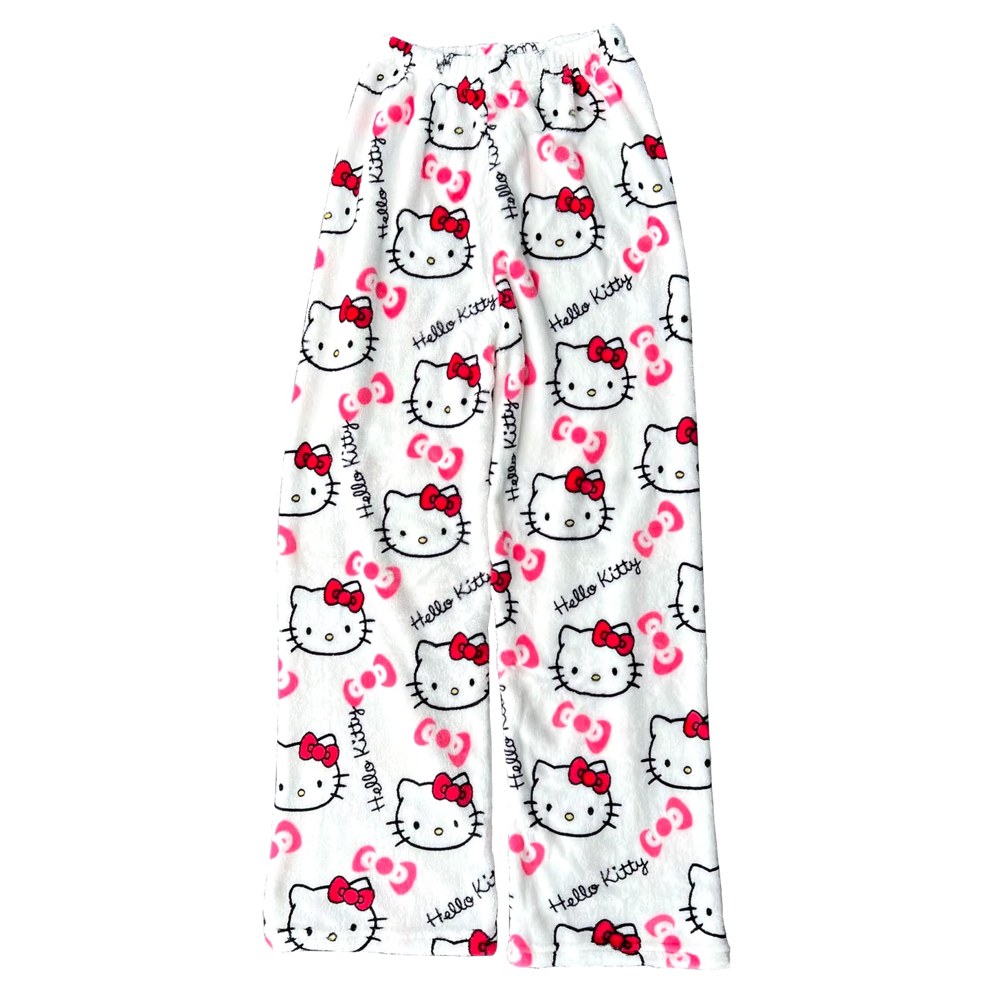 Cozy Up in Style with Y2K Hello Kitty Pajama Pants - Sanrio Anime Sleepwear for Couples and Home Leisure