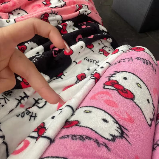 Cozy Up in Style with Y2K Hello Kitty Pajama Pants - Sanrio Anime Sleepwear for Couples and Home Leisure