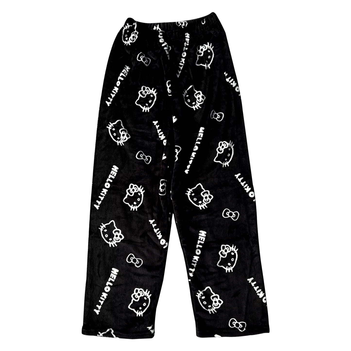 Cozy Up in Style with Y2K Hello Kitty Pajama Pants - Sanrio Anime Sleepwear for Couples and Home Leisure