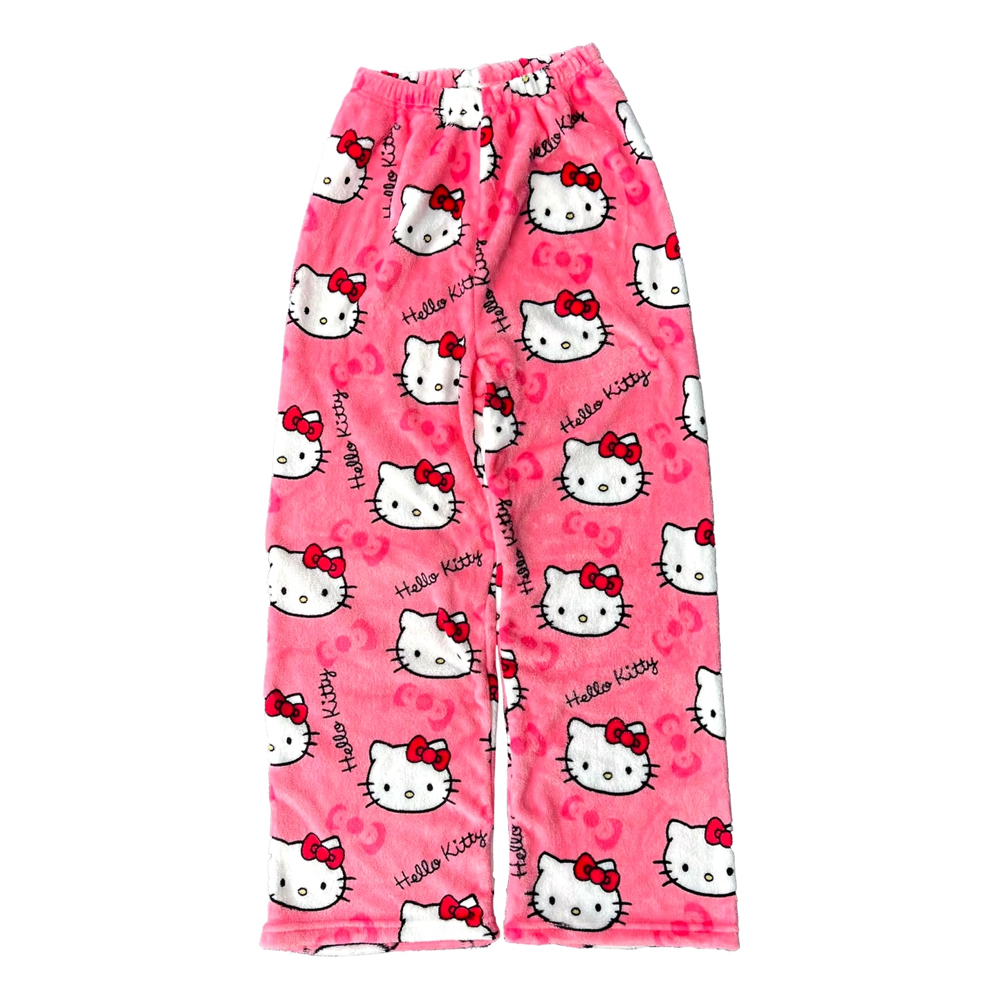 Cozy Up in Style with Y2K Hello Kitty Pajama Pants - Sanrio Anime Sleepwear for Couples and Home Leisure